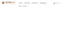 Tablet Screenshot of contentech.com